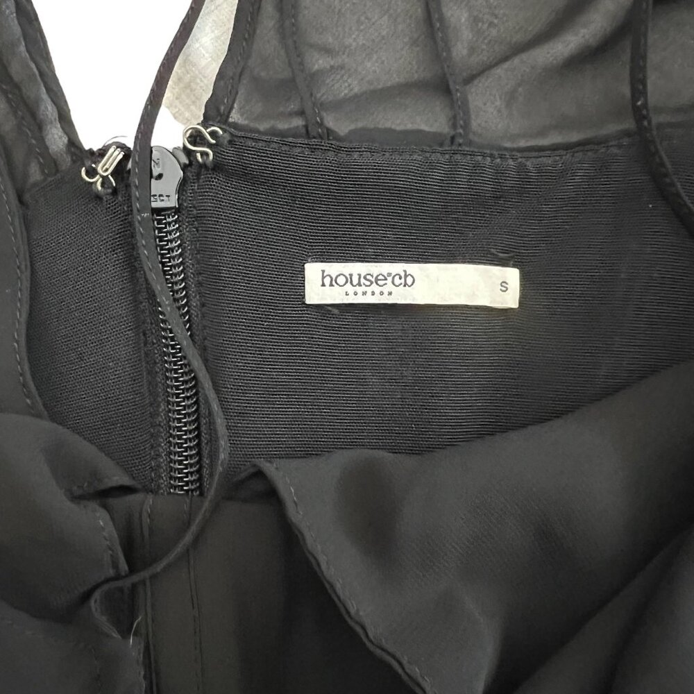 House of CB Black Sheer Sleeve Blouse - Picture 10 of 16